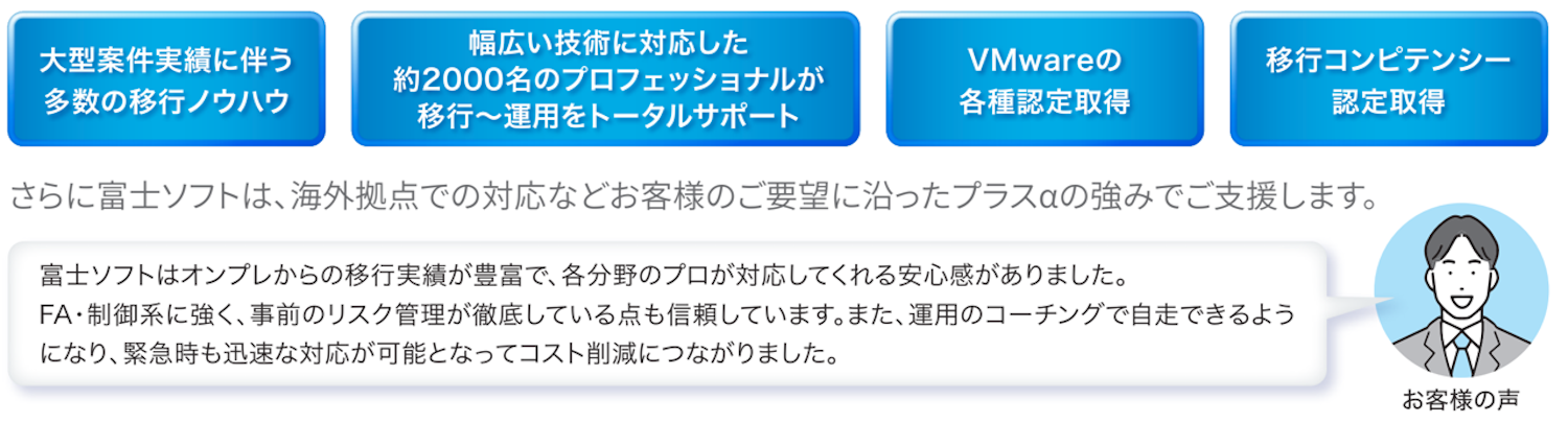 移行に関する富士ソフトの強み