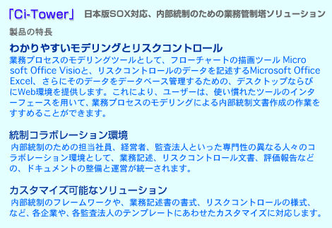 Ci-Tower 製品の特長